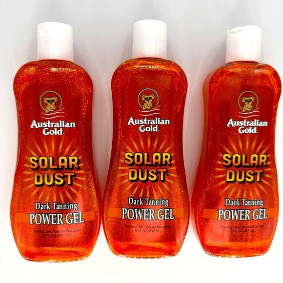 Australian Gold Solar Dust Dark Tanning Power Gel - Orange - Picture 1 of 5
